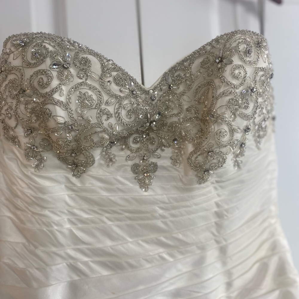 White wedding gown